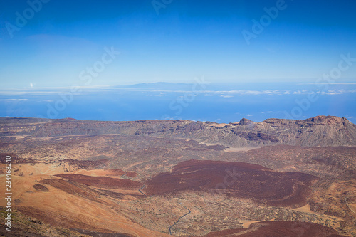Beautiful landscape of  Teide national park  Tenerife  Canary island  Spain
