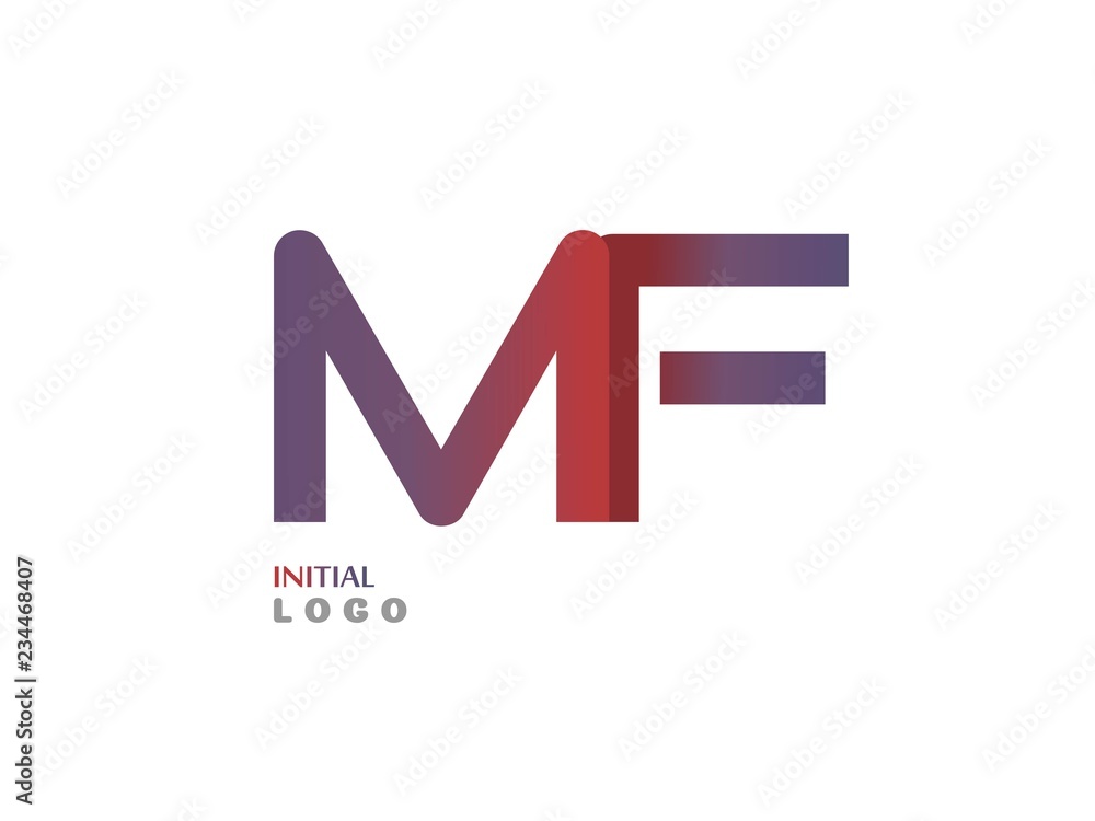 MF Initial Logo for your startup venture MF Initial Logo for your startup venture