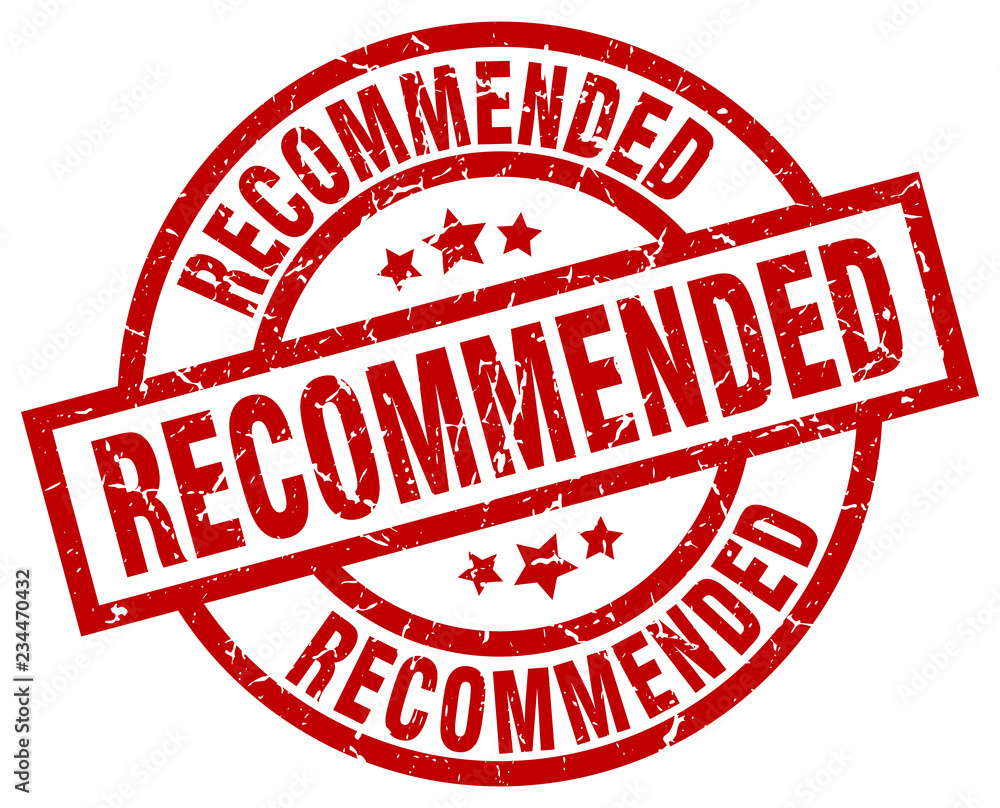 recommended round red grunge stamp recommended round red grunge stamp