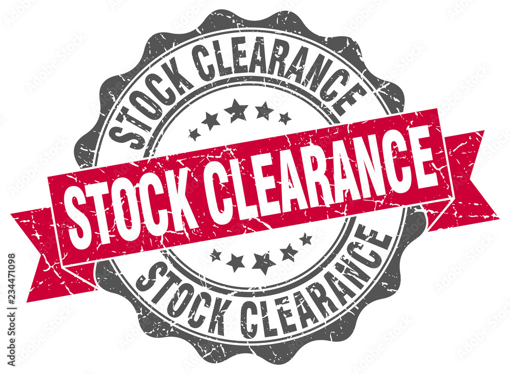 Fototapeta premium stock clearance stamp. sign. seal