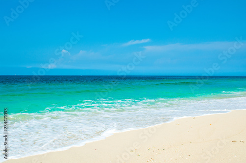 Beautiful landscape of clear turquoise ocean
