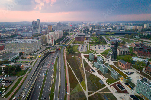 Katowice miejski horyzont