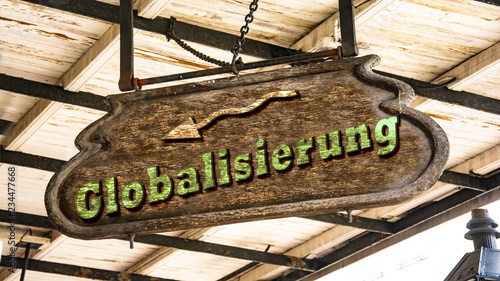 Schild 340 - Globalisierung