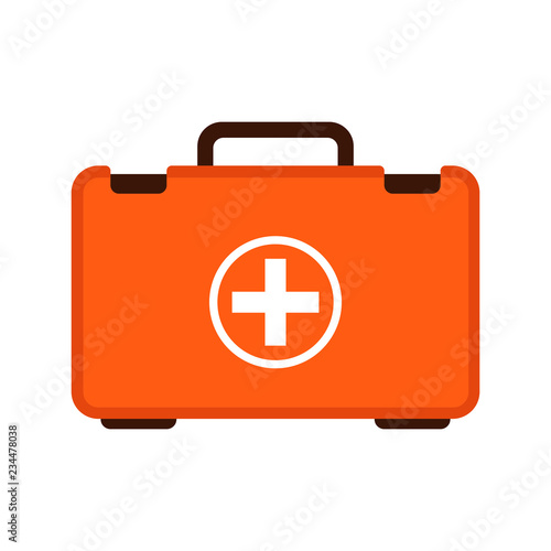 first aid case ,vector illustration ,flat