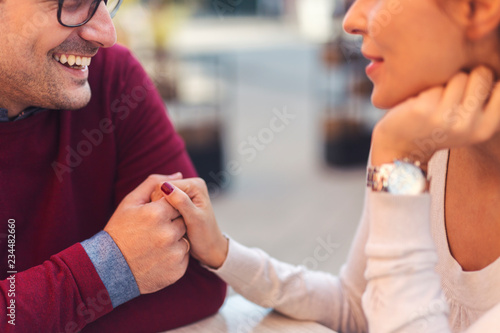 Obraz na płótnie Couple at cafe