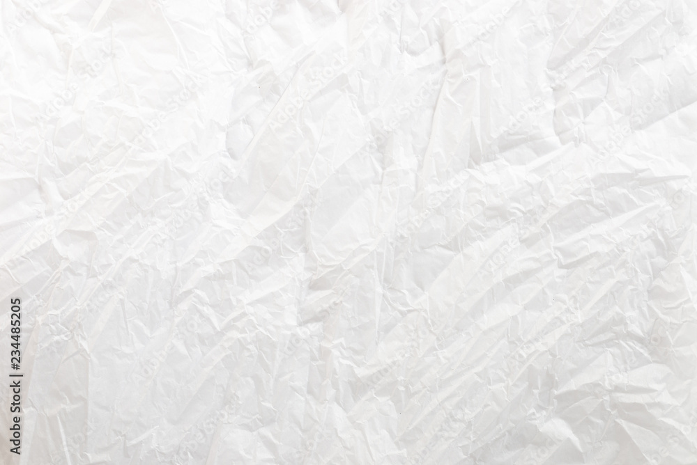 Fototapeta premium white crumpled paper texture background
