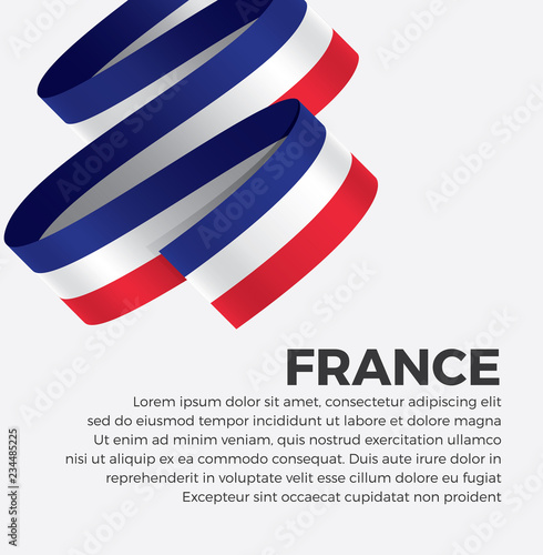 France flag for decorative. Vector background