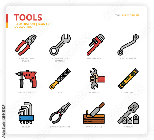 Tool icon set