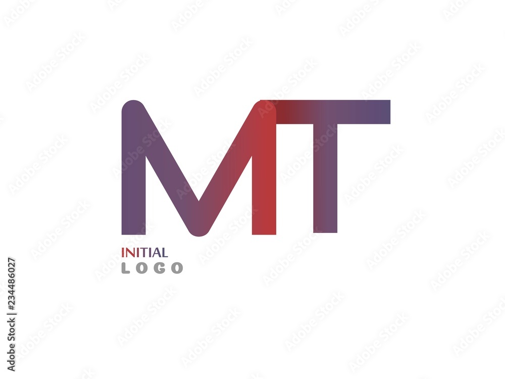 MT Initial Logo for your startup venture MT Initial Logo for your startup venture