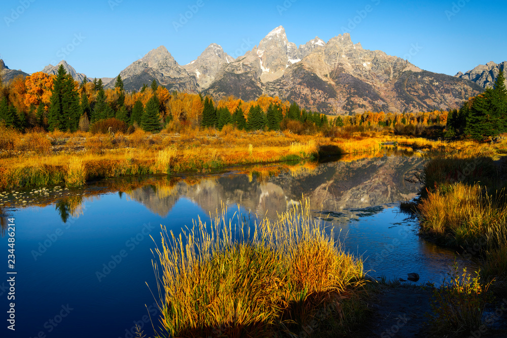 Naklejka premium Schwabacher Landing, Park Narodowy Grand Teton