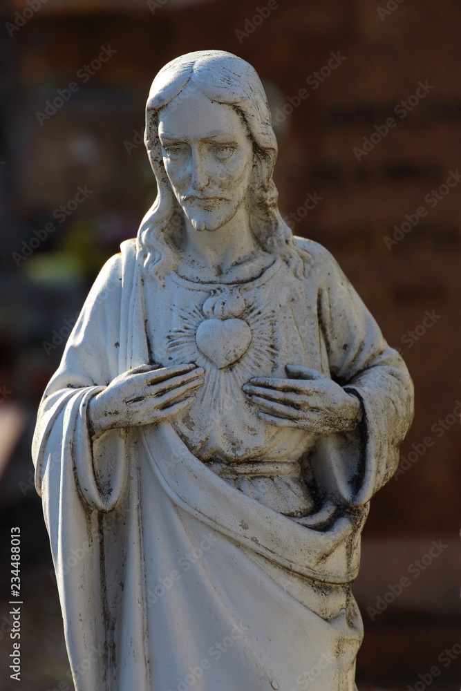Jesus - Statue at the cemetery Jesus - Statue at the cemetery