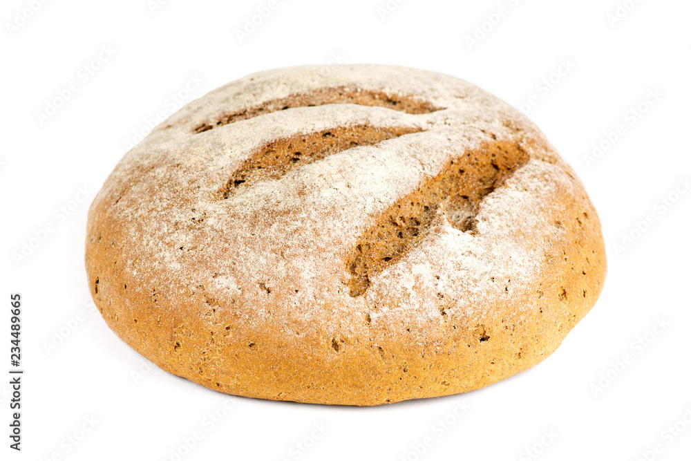 Fresh baked bread on white Fresh baked bread on white