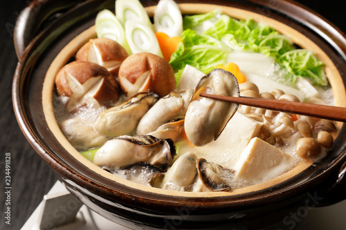 牡蠣鍋　Oyster hot pot photo