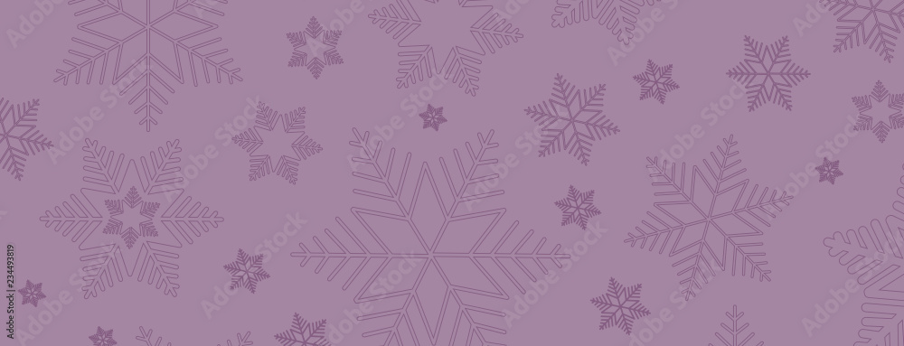 Purple Snowflake Banner Purple Snowflake Banner