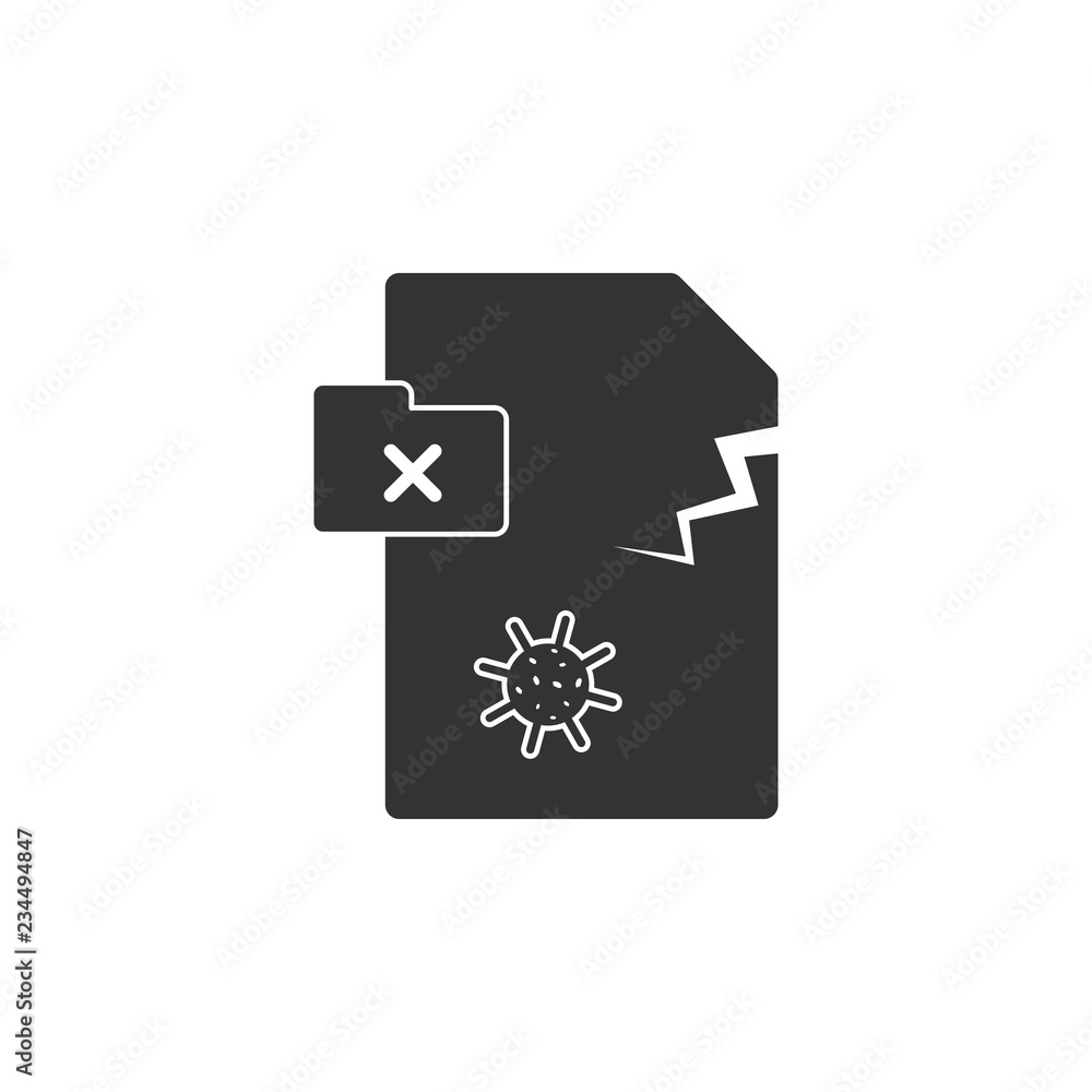 Сorrupted file icon. Element of internet security icon for mobile concept and web apps. Detailed Сorrupted file icon can be used for web and mobile Сorrupted file icon. Element of internet security icon for mobile concept and web apps. Detailed Сorrupted file icon can be used for web and mobile