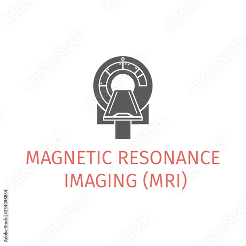 MRI icon. Vector sign for web graphic. © prockopenko