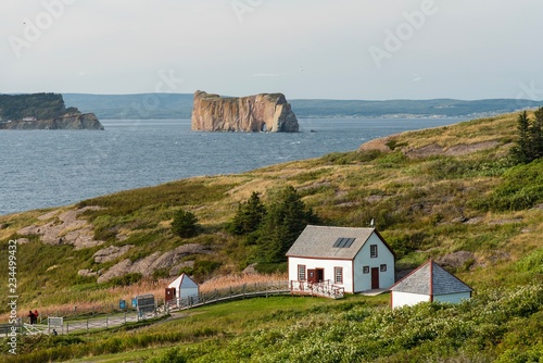 view of the coast in Quebec photo