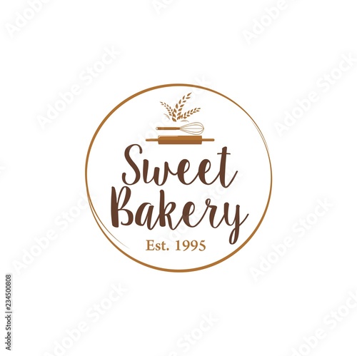Bakery  Dessert  Baverage Sign Logo Template Vector Design Illustration