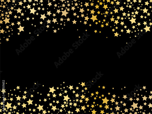Gold stars background vector