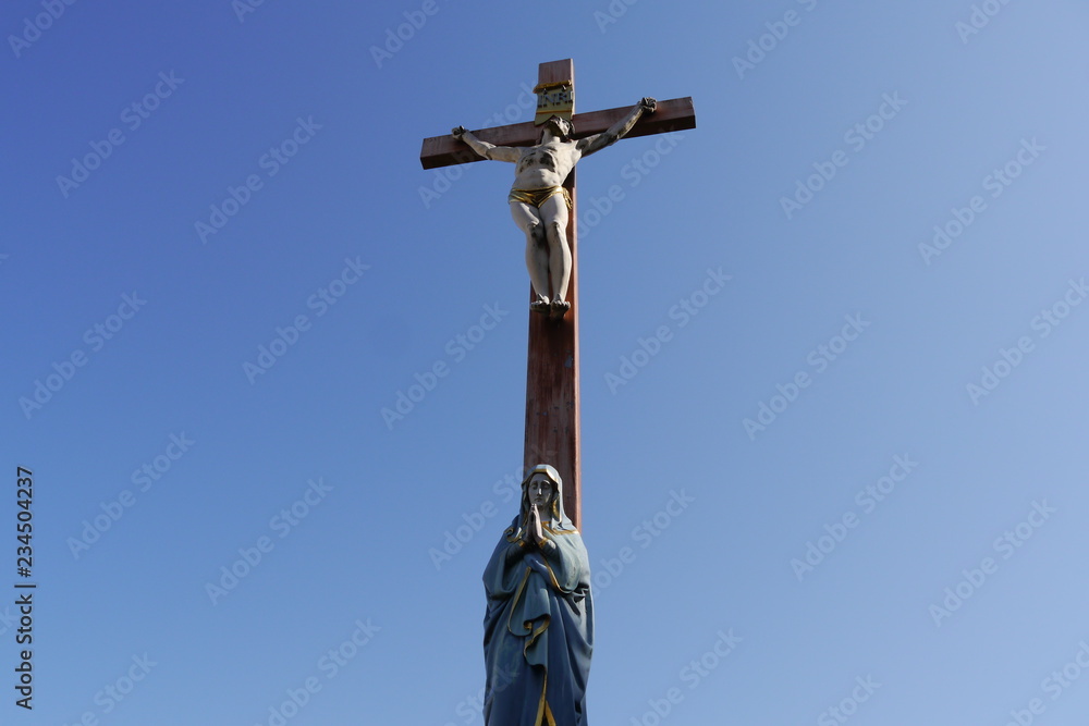 Kreuz Jesus Christus und Maria