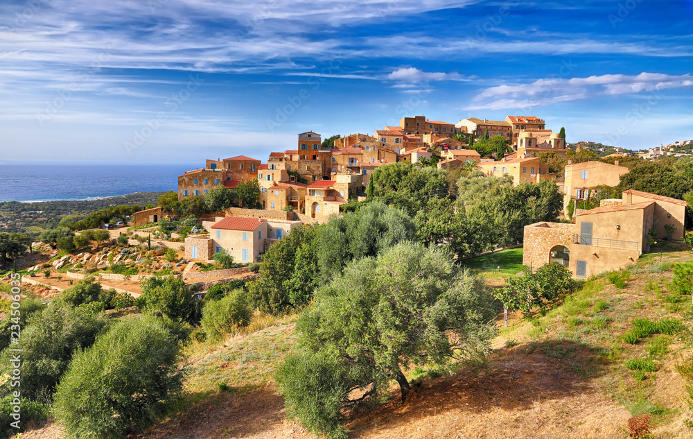 Mountain village Pigna (Corsica)