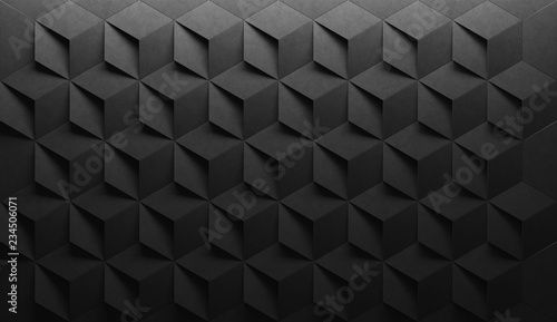 Fototapeta Naklejka Na Ścianę i Meble -  Black background texture. 3d rendering.