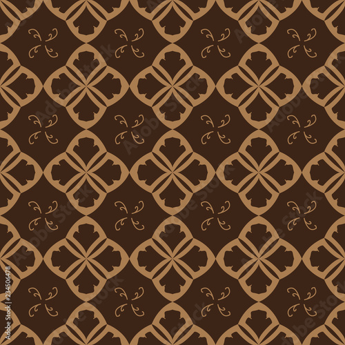 Brown royal pattern. The Seamless vector background