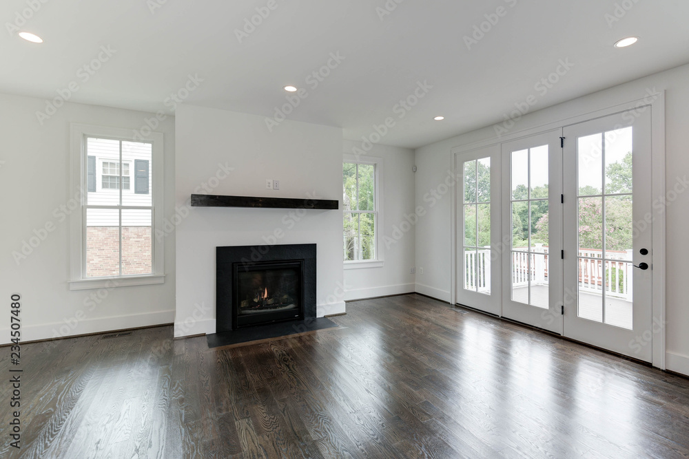 modern room with fireplace modern room with fireplace