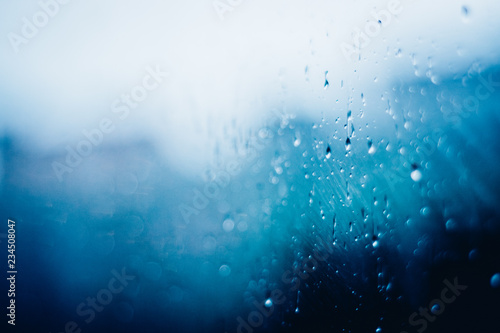 rain drops on window © gabrielvenzi