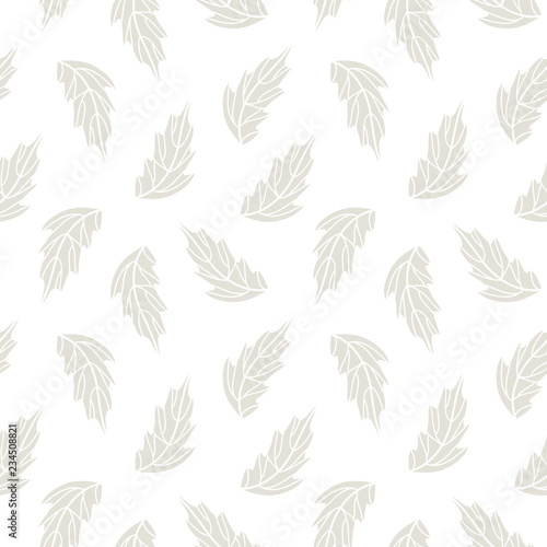 Autumn leaves seamless pattern background