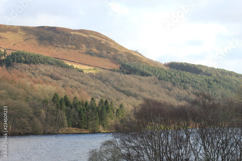 Views of Derwent reservoir, Derbyshire Peak district, UK photo