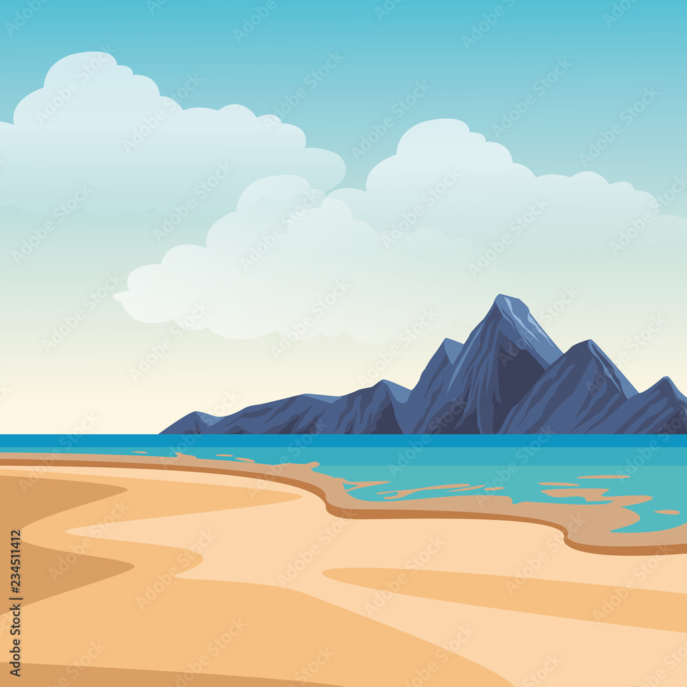 Fototapeta premium Beach and island scenery