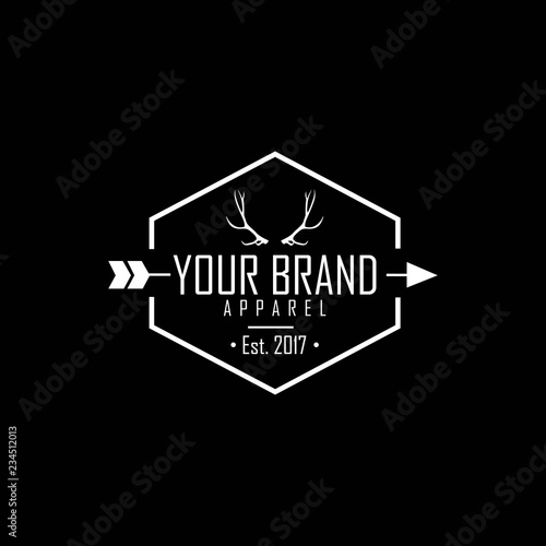 T Shirt Apparel Logo Icon Sign Clothing Brand Deer Antlers Logo Template Vector Design Stock Vector Adobe Stock T Shirt Apparel Logo Icon Sign Clothing Brand Deer Antlers Logo Template Vector Design Stock Vector Adobe Stock