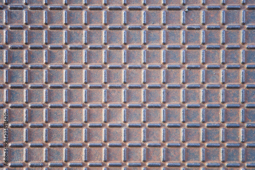 Manhole cover metallic back...