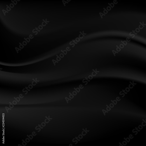 Black fabric textured background, smooth soft line, illustrator eps10