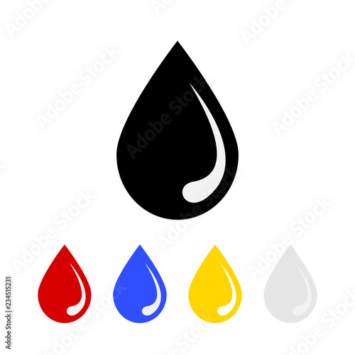set of waterdrop