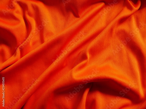 red silk cloth texture background,orange sportswear cloth texture