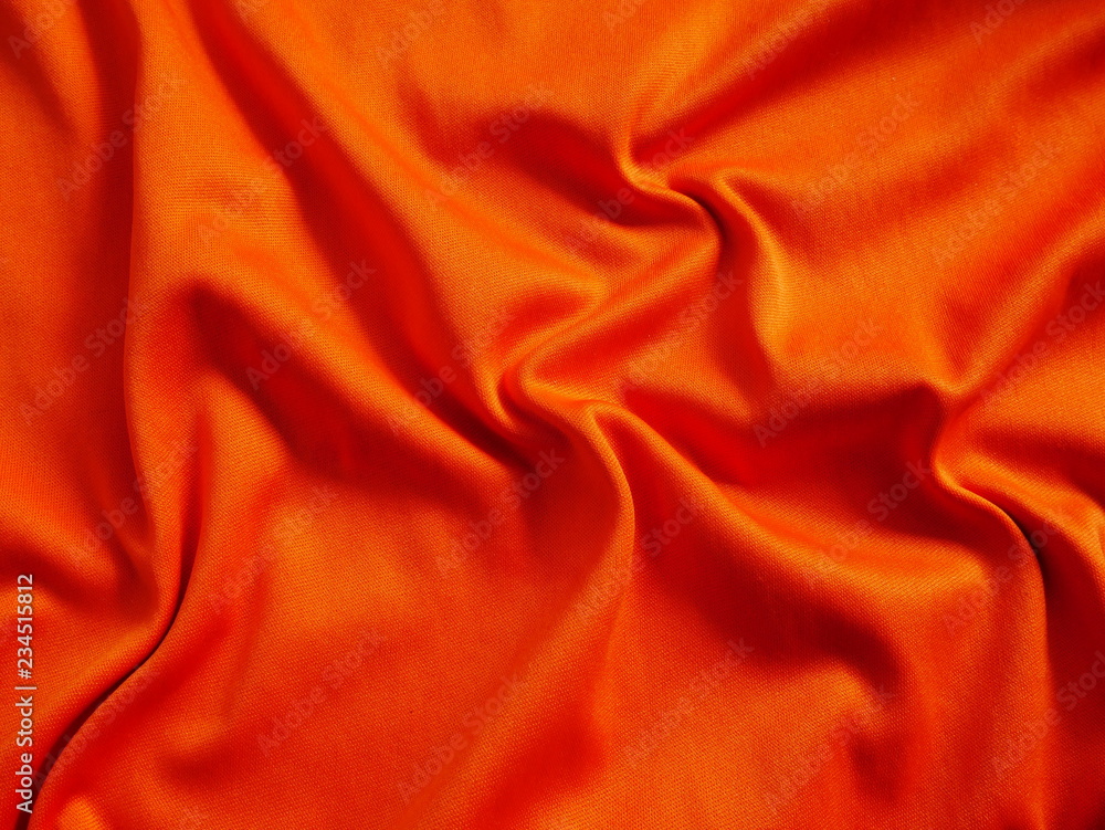 silk fabric background,texture of fabric cloth,orange sportswear clothing  Stock Photo | Adobe Stock