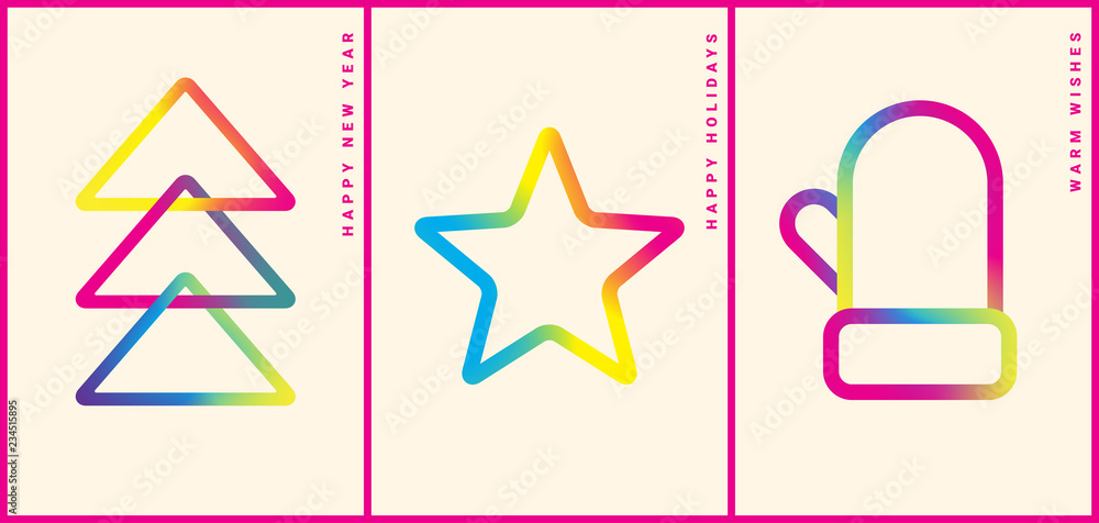 Winter holidays greeting card