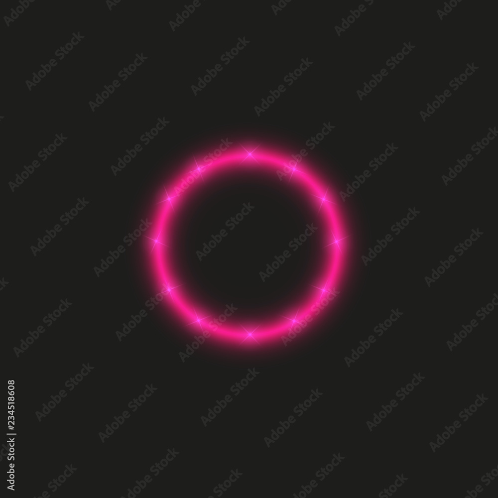 Vector light ring. Round shiny frame with lights dust trail particles isolated on transparent background. Vector light ring. Round shiny frame with lights dust trail particles isolated on transparent background.