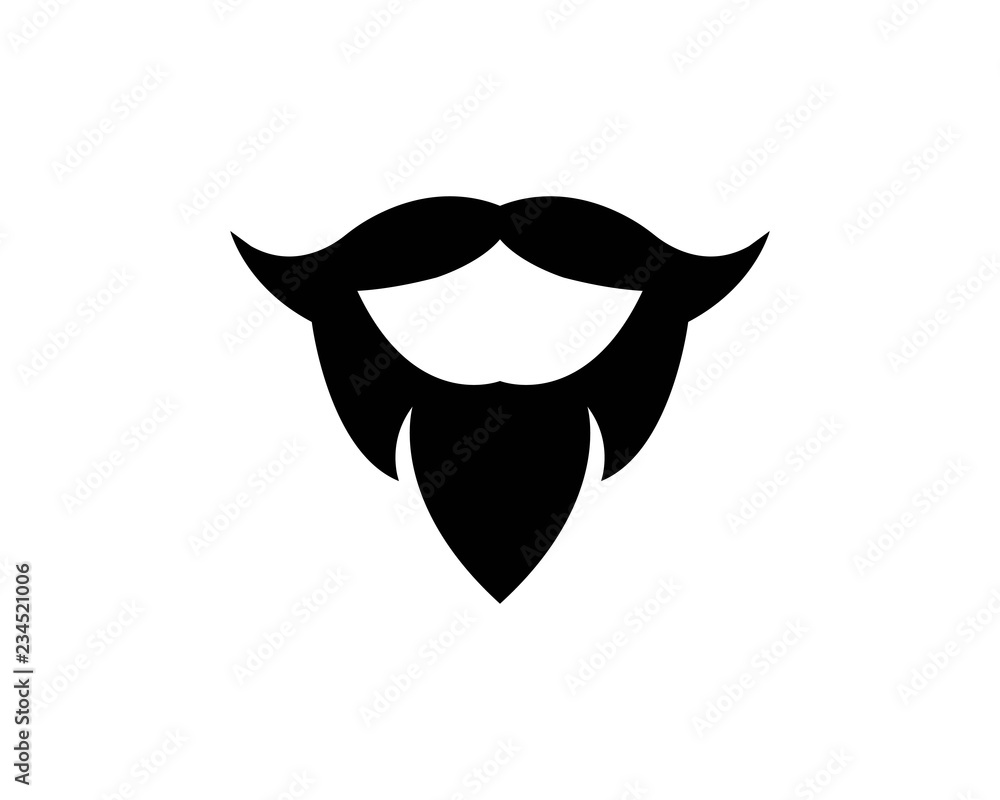 beard logo template