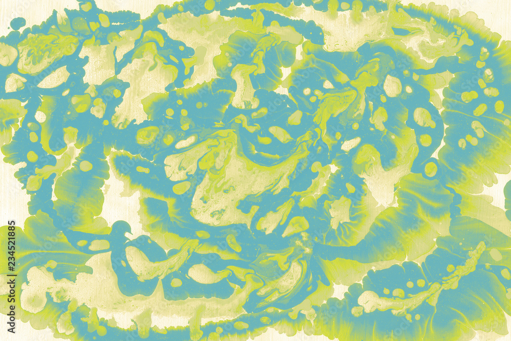 Colorful wet abstract paint leaks and splashes texture on white watercolor paper background. Natural organic shapes and design. Colorful wet abstract paint leaks and splashes texture on white watercolor paper background. Natural organic shapes and design.