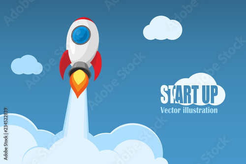 Start Up business concept. Vector illustration.