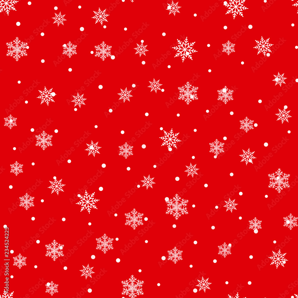 Seamless pattern with falling snowflakes. Vector Seamless pattern with falling snowflakes. Vector