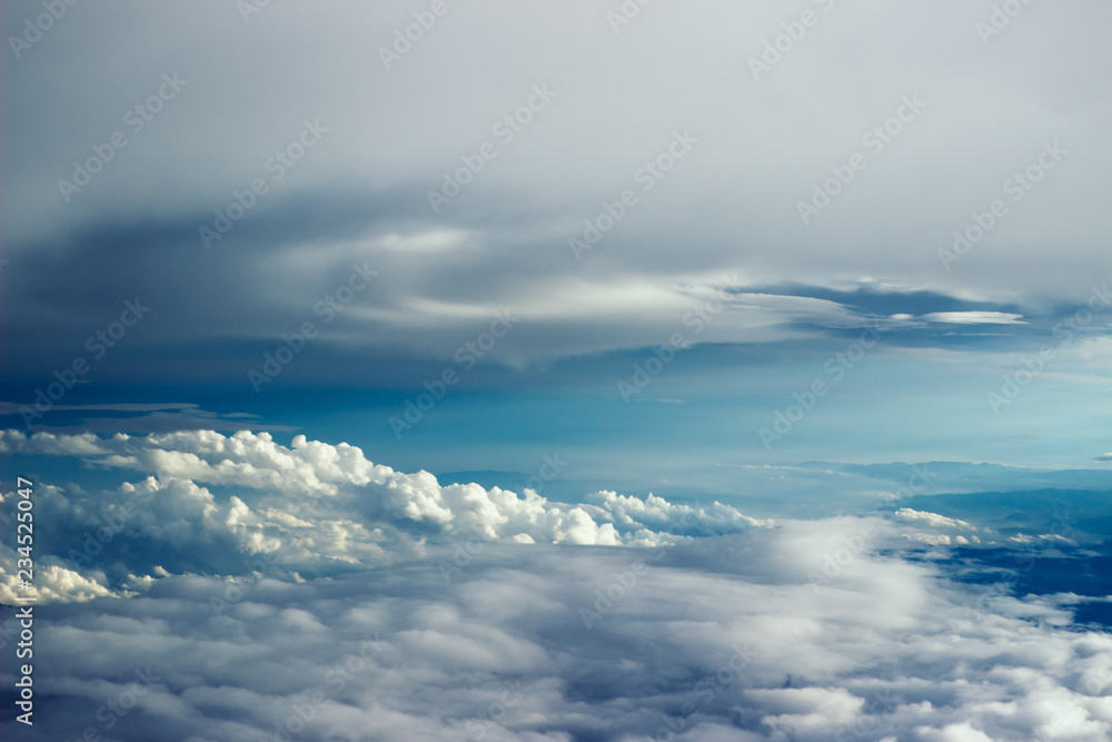 Obraz premium aerial view from plane