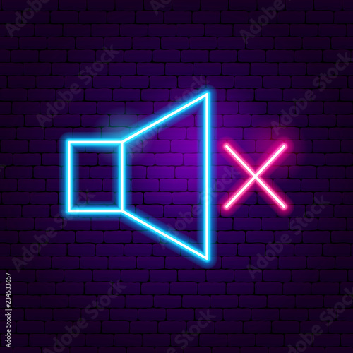 Mute Neon Sign