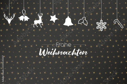 Weihnachtsbanner mit Muster - Hängende Grafiken