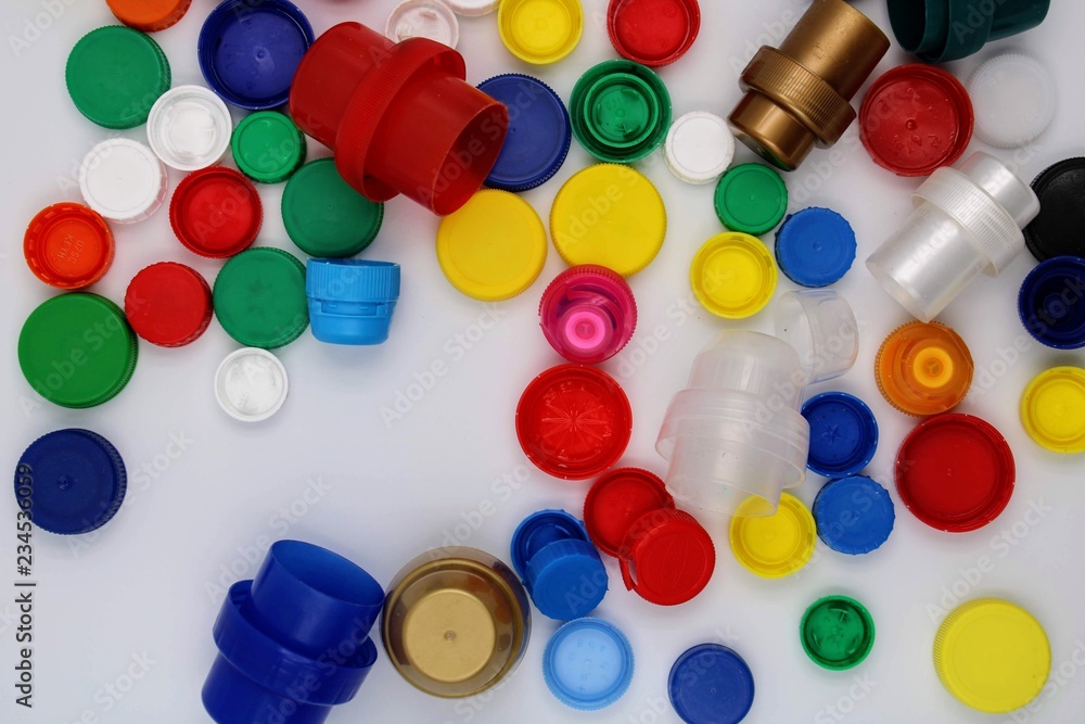 Plastic plugs of various colors Plastic plugs of various colors