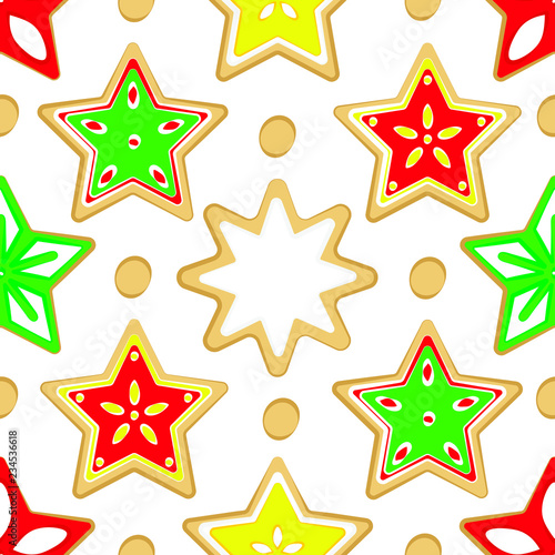 Pattern colored Christmas sweets