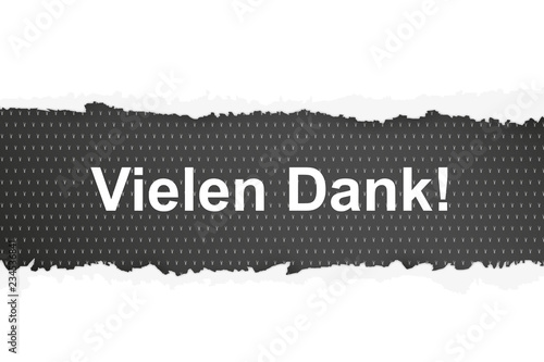 Vielen Dank -  dunkles Muster